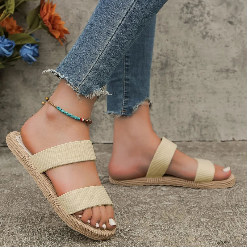 Sandália Slide CloudMesh |  Com Elásticos Em Fibra Mesh Confortáveis