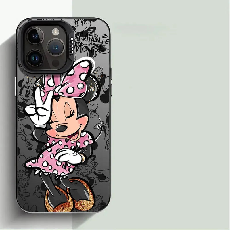 Capinha Iphone da Disney Mickey e Minnie - Case de Alta do Proteção e Resistência