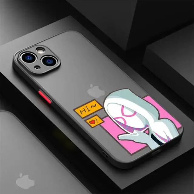 Capinha Iphone Casal do Aranhaverso - Case de Alta Proteção e Resistência