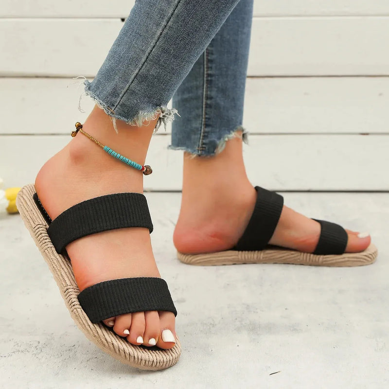 Sandália Slide NovaFlex - Com Elástico em Mesh Confortável | Charme e Conforto para Você