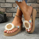 Sandália De Plataforma Sunflower Verão | A Escolha Ideal Para Passear Nos Dias Ensolarados