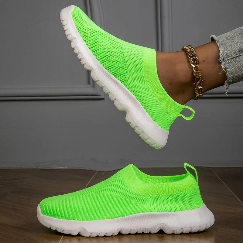 Tênis StreetStyle Tipo Meia Slip on - Feito Em Fibra Mesh Super Macia e Confortável