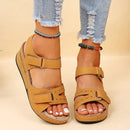 Sandália Nascer do Sol - Feita em Couro PU Macio e Confortável Com Amortecimento Premium | Beleza e Estilo Com Conforto Sem Igual