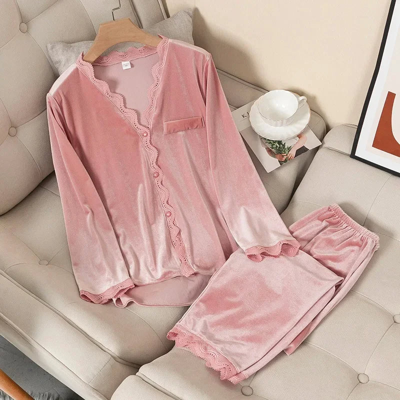 Pijama Feminino Comfort Dream Conjunto Com Calça e Camisa Longa | Tecido Leve e Confortável