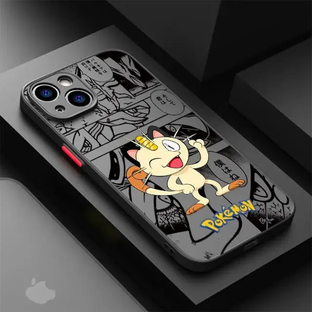 Capinha de Celular para Iphone em Silicone Pokémons Mangá
