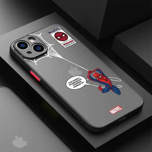 Capinha de Celular para Iphone em Silicone Marvel Quadrinhos Homem-Aranha