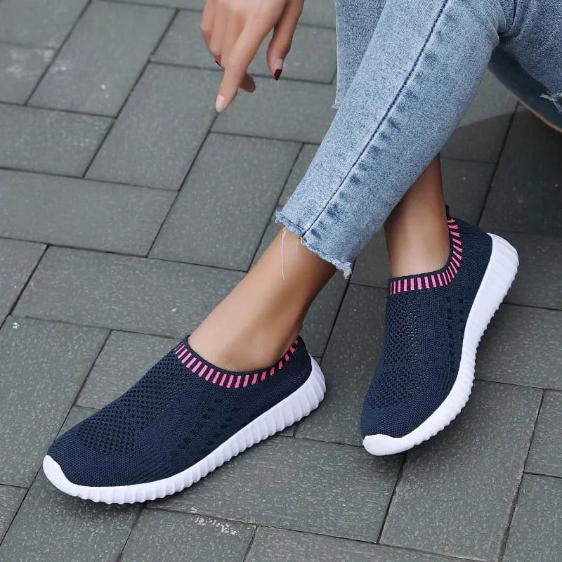 Tênis UrbanChic Tipo Meia Slip on - Feito Em Fibra Mesh Super Macia e Confortável | Vista Seu Tênis Como Uma Meia