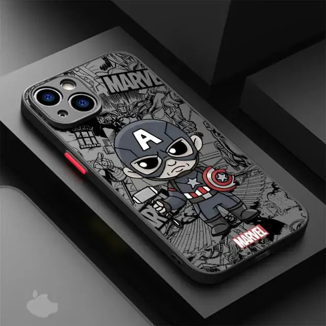 Capinha Iphone Mini Personagens Marvel - Case de Alta Proteção e Resistência