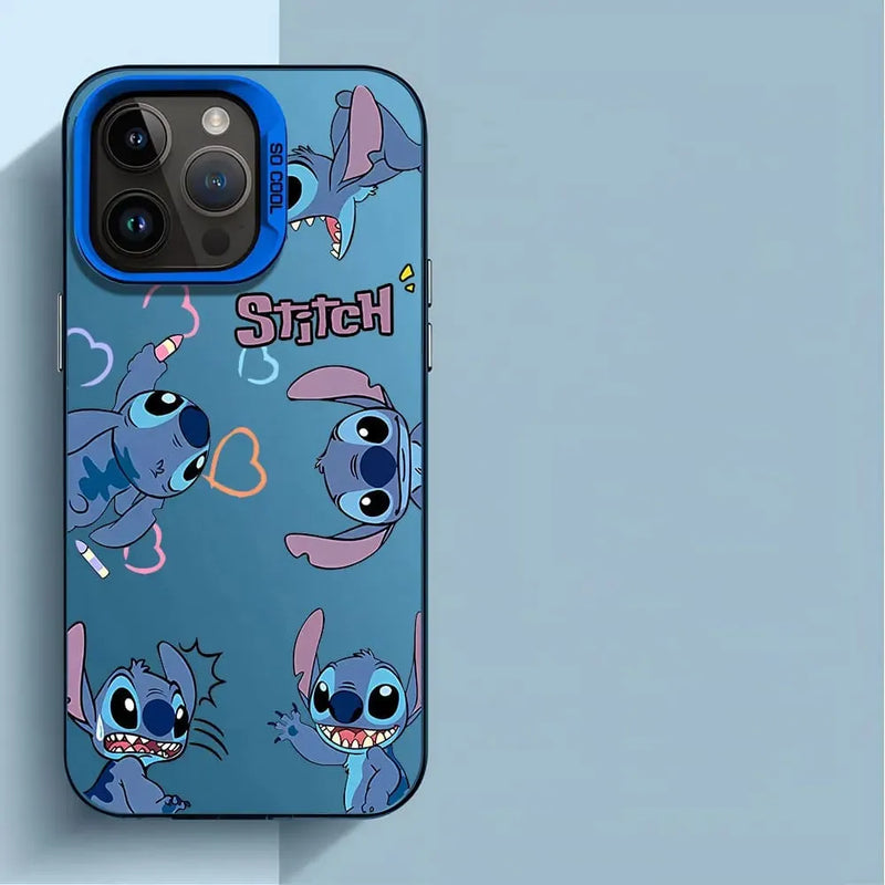 Capinha Iphone Casal Angel e Stitch - Case de Alta Proteção e Resistência