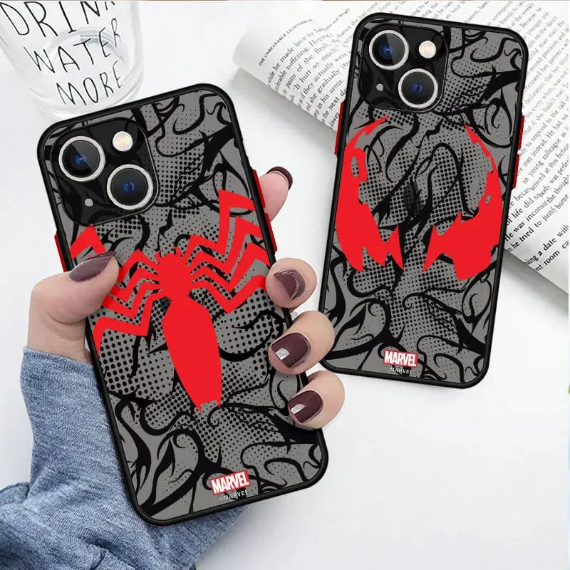Capinha Iphone Marvel Emblema Venom - Case de Alta Proteção e Resistência