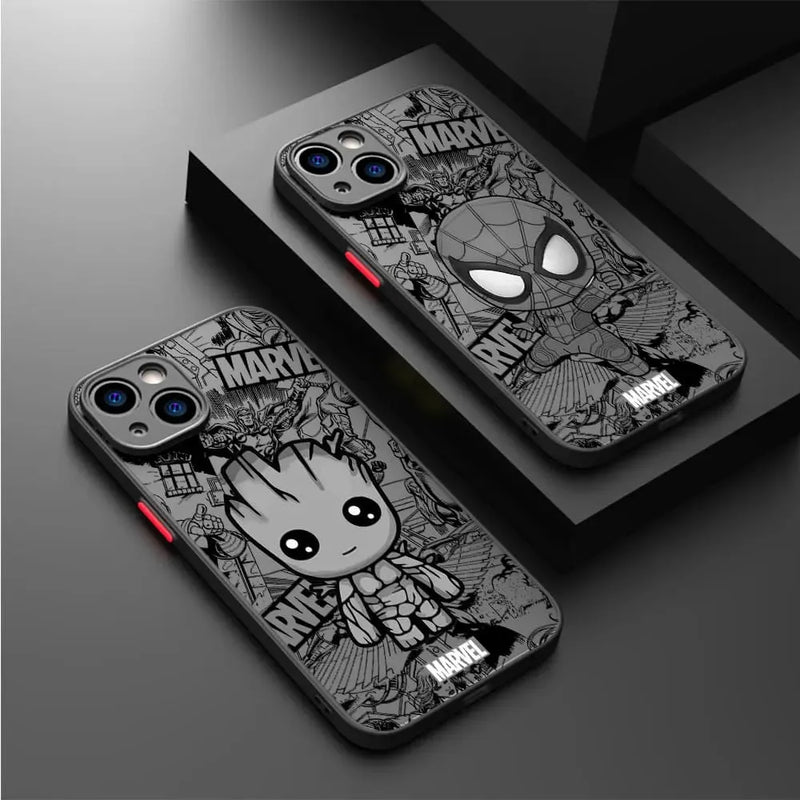 Capinha Iphone Mini Figuras Marvel - Case de Proteção e Alta Resistência