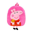 Mochila Infantil Pelúcia Peppa Pig - A Mais Incrível De Toda a Sala De Aula - Toda Feita de Pelinhos