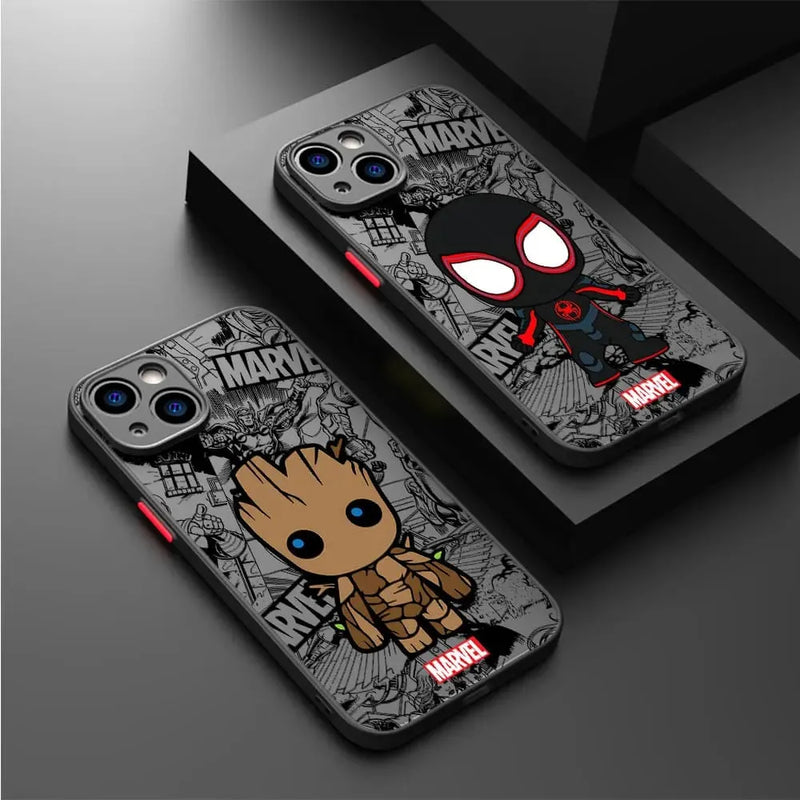 Capinha Iphone Mini Personagens Marvel - Case de Alta Proteção e Resistência