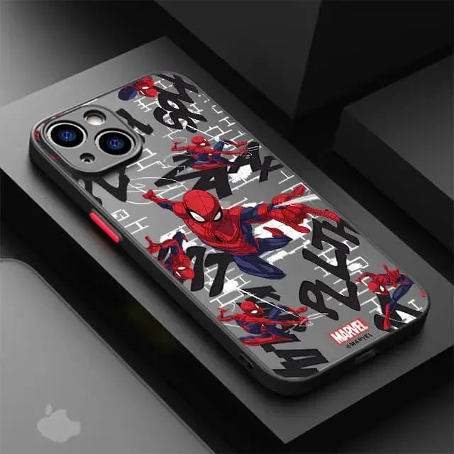 Capinha de Celular para Iphone em Silicone Marvel Quadrinhos Homem-Aranha