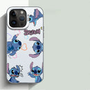 Capinha Iphone Casal Angel e Stitch - Case de Alta Proteção e Resistência