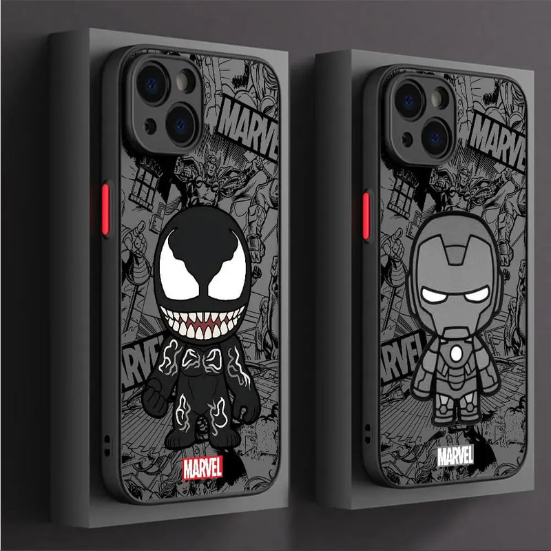 Capinha Iphone Mini Figuras Marvel - Case de Proteção e Alta Resistência