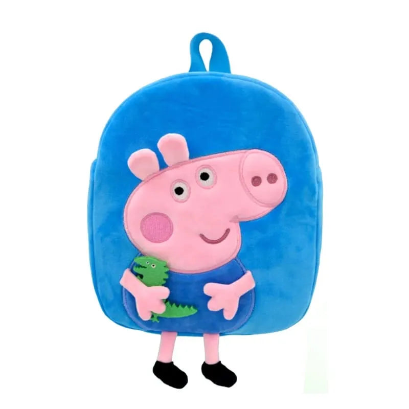 Mochila Infantil Pelúcia Peppa Pig - A Mais Incrível De Toda a Sala De Aula - Toda Feita de Pelinhos