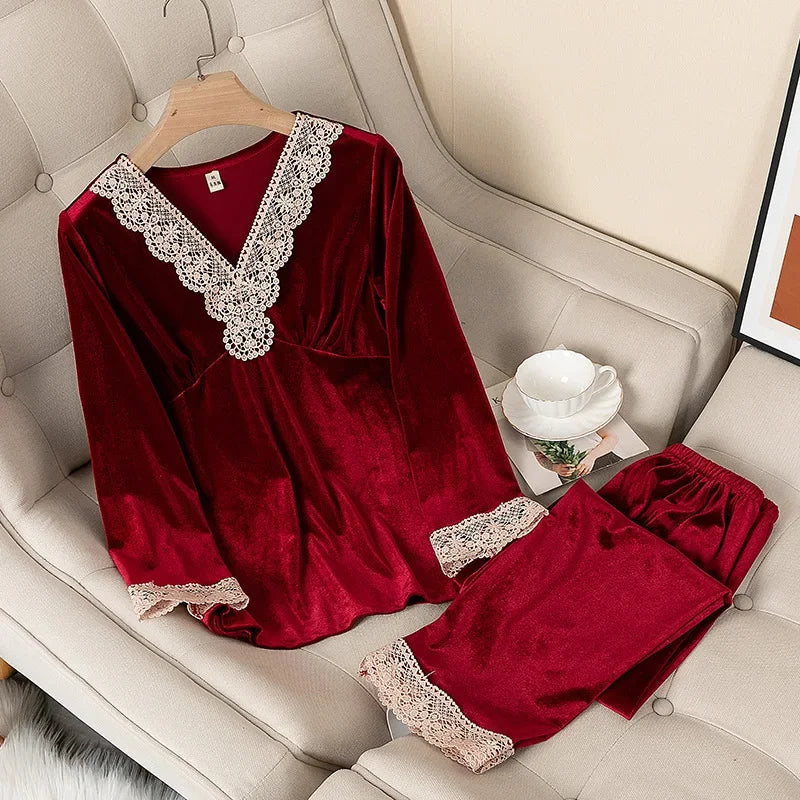 Pijama Feminino Comfort Dream Conjunto Com Calça e Camisa Longa | Tecido Leve e Confortável