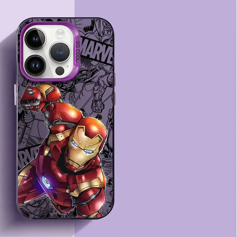 Capinha Iphone Marvel Groot e Homem de Ferro - Case de Alta Proteção e Resistência