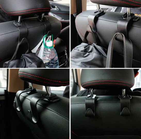 Kit 4 Ganchos para Bancos de Carros Suporta até 20Kg EcoHooks