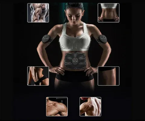 Kit Completo Estimulador Muscular Tonificante 1 ABS e 2 BODY com 10 Níveis de Intensidade
