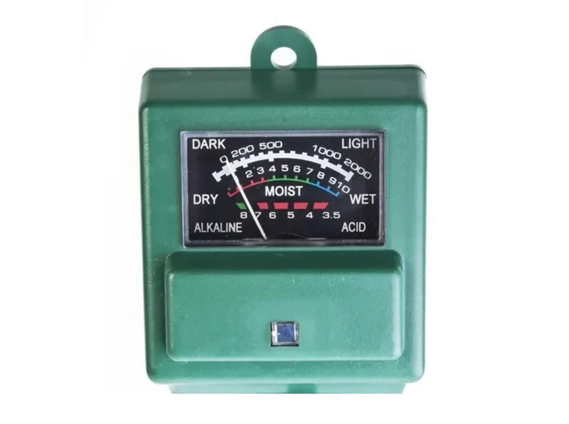 Medidor de Solo 3 em 1 Nível do PH Umidade do Solo e Luz Solar