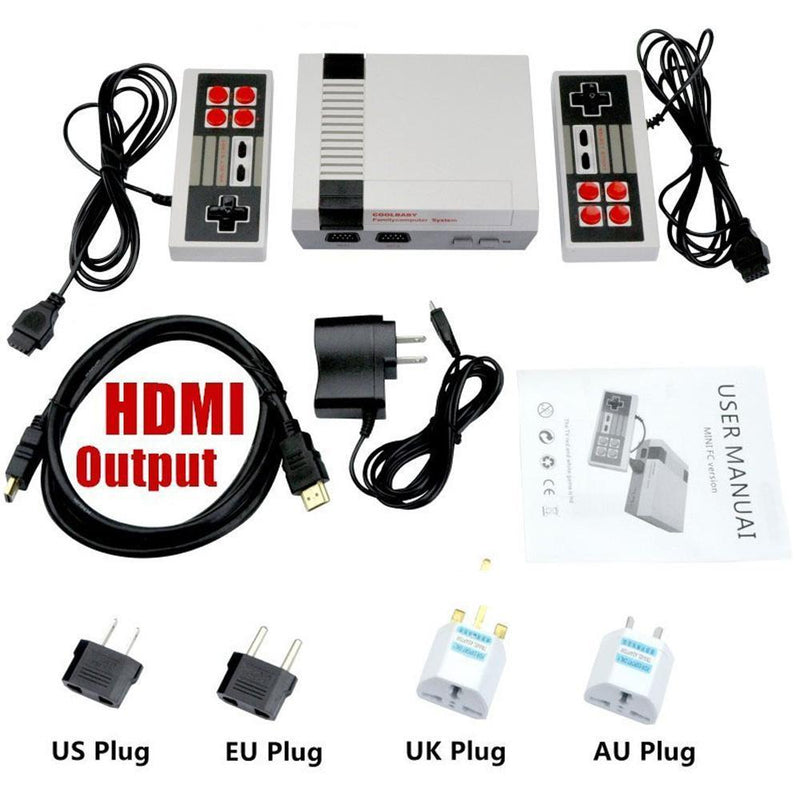 Console Edição Clássica Mini Game com 600 Jogos e 2 Controles Super NES