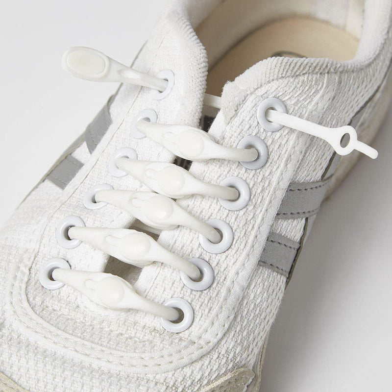 Kit com 14x Cadarços Elásticos para Tênis Sem Laços