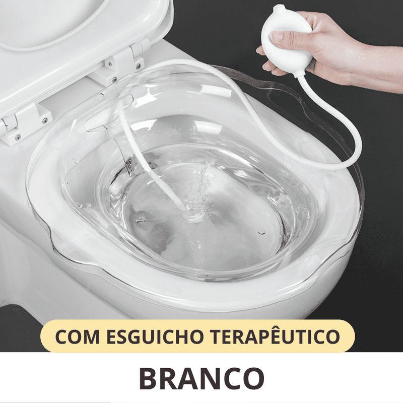 Assento medicinal para vaso sanitário portátil SmartMed™️ - Limpeza intima, Grávidas, Idosos, hemorroidas e doenças pubianas - Inov&tec