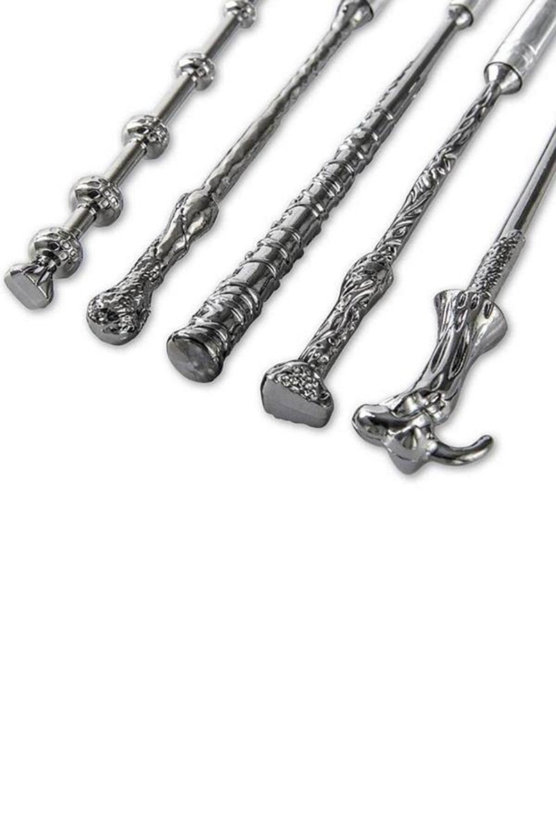 Kit de Pincéis para Maquiagem Varinha Mágica Harry Potter - 05 Peças