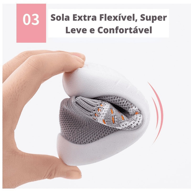 Sapatinho Meia Infantil Respirável Em Malha SUMMER SPORT