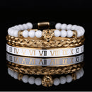 Kit 3 Pulseiras Premium Banhada a Ouro com Strass e Diversos Pingentes ROYAL