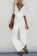 Macacão Feminino Casual Manga Curta - Estilo V