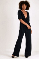 Macacão Feminino Casual Manga Curta - Estilo V