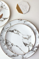 Prato Mármore Dourado Rom - Lusso Aurum