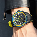 Relógio Masculino MEGIR SPORT EXPLORER - Design 3D, Cronógrafo, Movimento de Quartzo