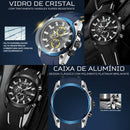 Relógio Masculino MEGIR SPORT ADVANCE - Cronógrafo, Efeito Luminoso, Resistência à Àgua