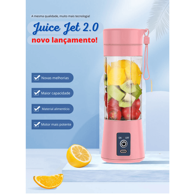 Liquidificador Portátil Blender - JUICE JET 2.0 - Sucos e Shakes - Inov&tec