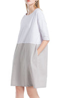 Vestido Curto Amplo Linho - Vibrant Linen Dress