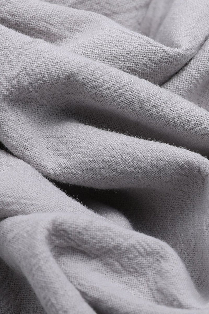 Vestido Curto Amplo Linho - Vibrant Linen Dress