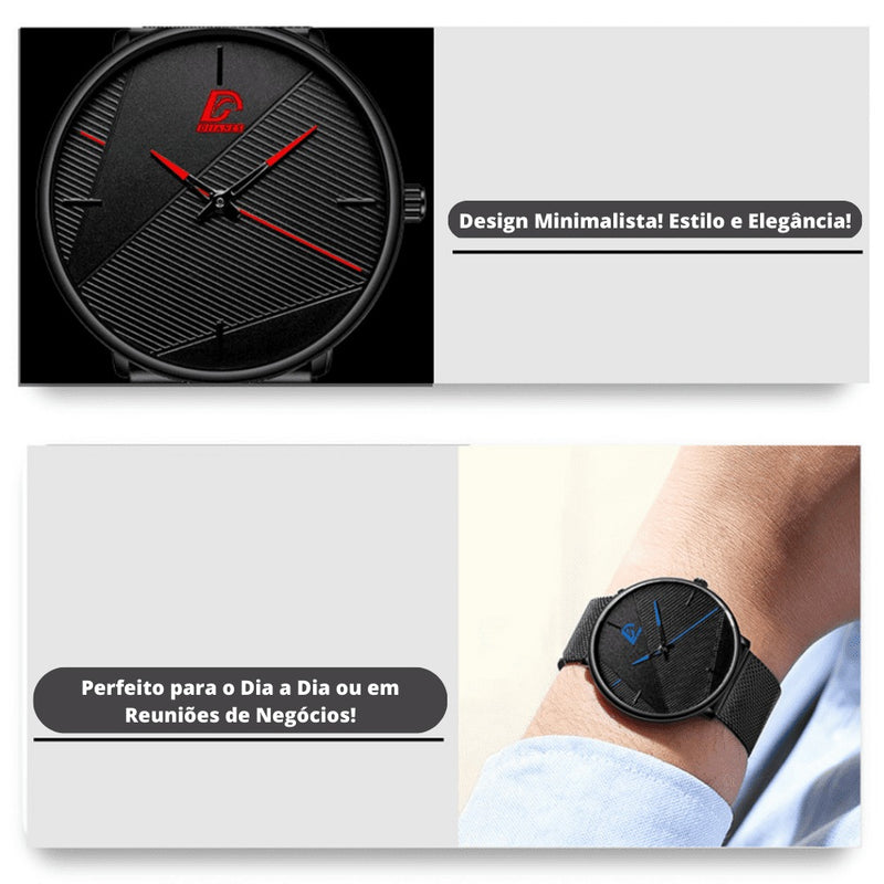 Relógio Minimalista com Movimento de Quartzo MINIMAL
