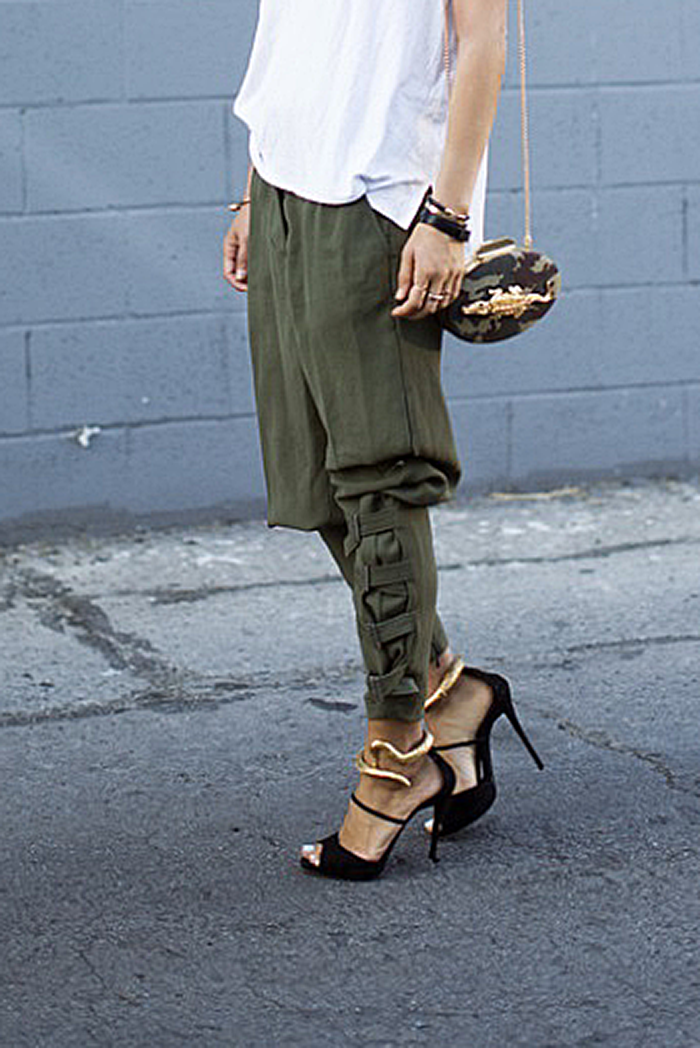 Calça Casual Feminina Harem