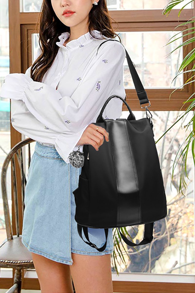 Mochila Estilosa à prova D'água e Anti Furto em Couro FlowBag