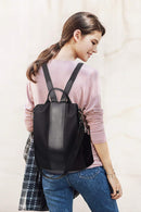 Mochila Estilosa à prova D'água e Anti Furto em Couro FlowBag