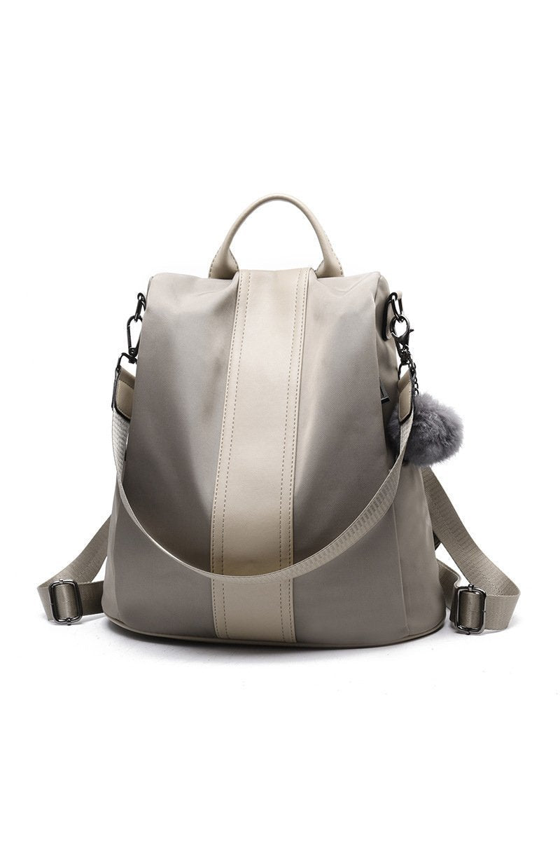 Mochila Estilosa à prova D'água e Anti Furto em Couro FlowBag