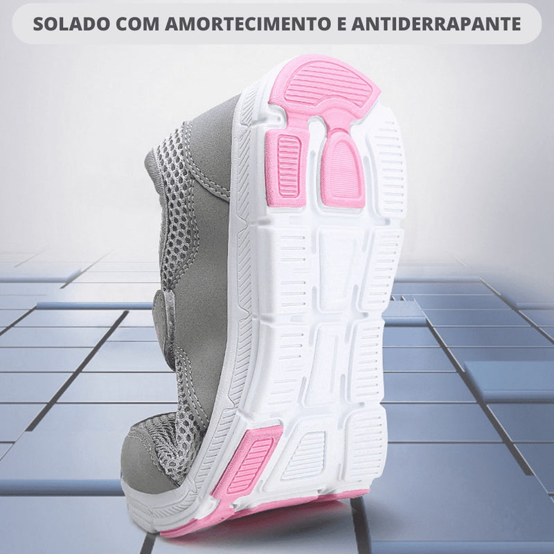 Tênis Ortopédico Casual Feminino FASHION CONFORT