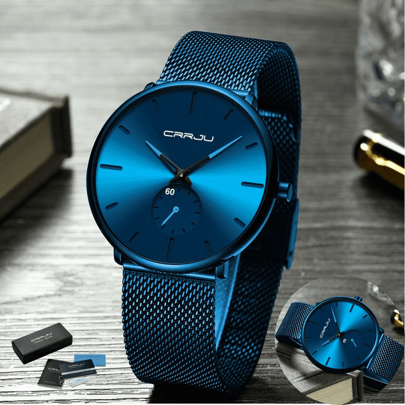 Relógio Minimalista Ultra fino e Resistente CRRJU SIMPLE