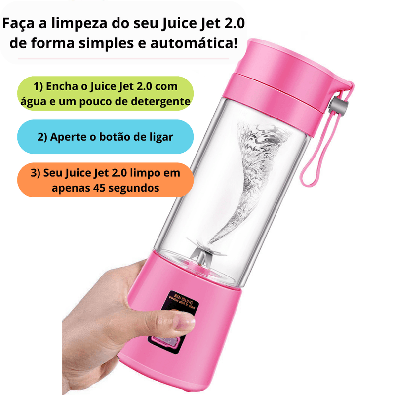 Liquidificador Portátil Blender - JUICE JET 2.0 - Sucos e Shakes - Inov&tec