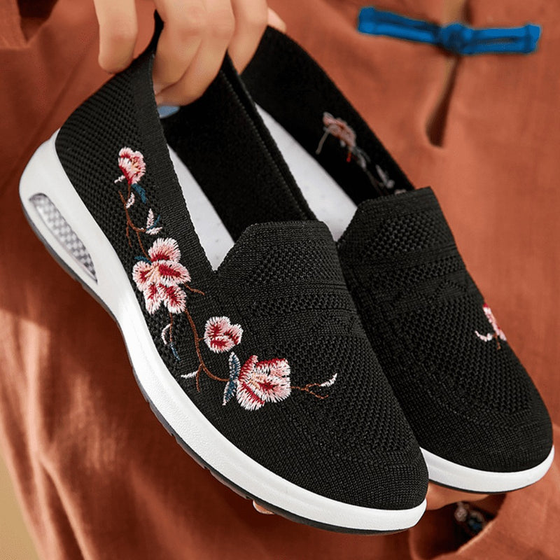 Tênis Ortopédico Feminino Com Amortecimento Sport Flowers - Lançamento 2023