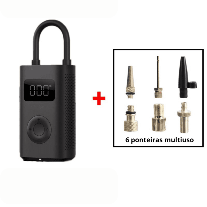 Bomba De Ar Portátil ULTRA AIR - Carro, Moto, Bicicleta, Bola - Inov&tec